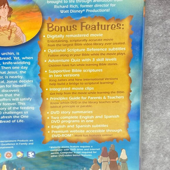 The Animated Stories From The New Testament - Bread From Heaven DVD NEST - Picture 4 of 4